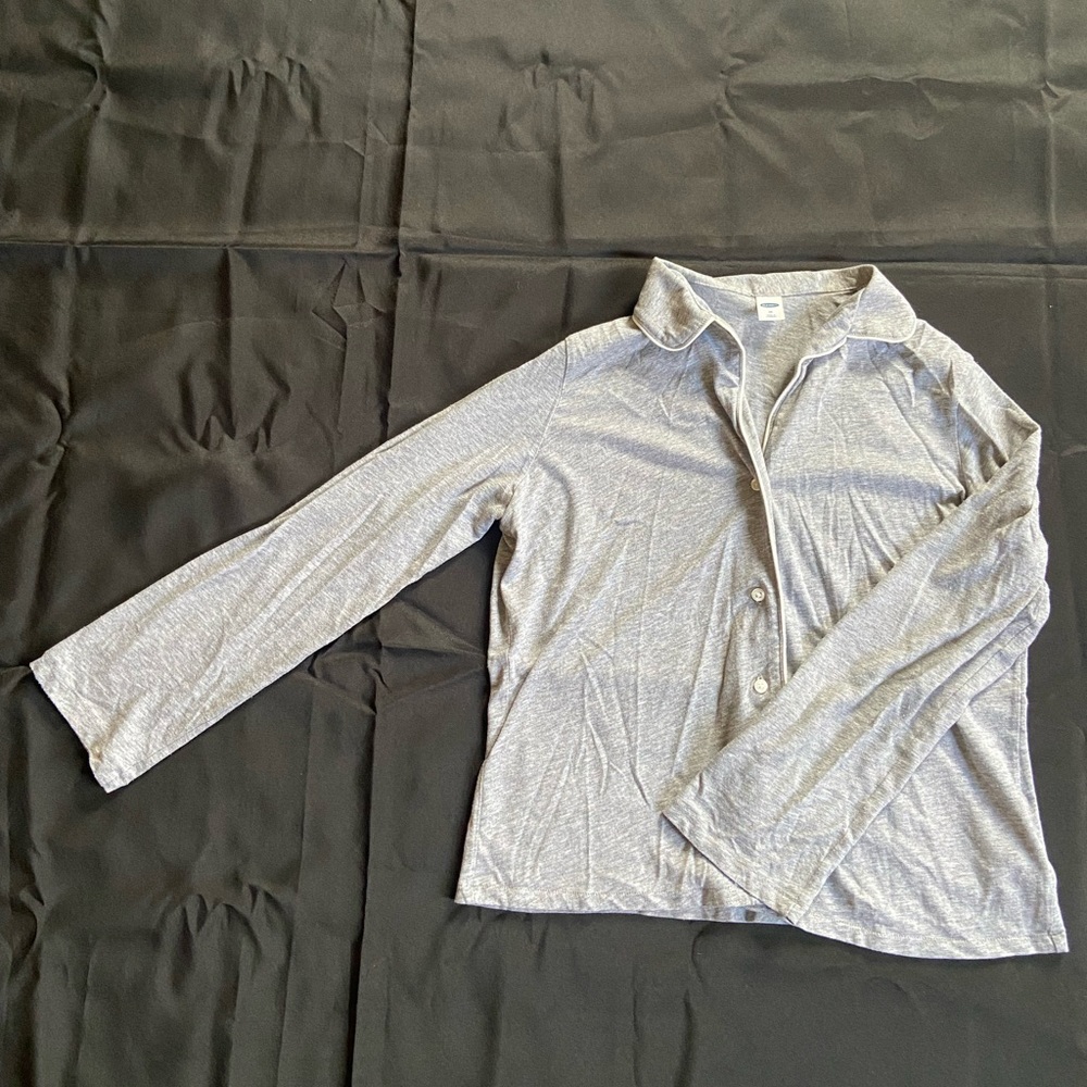 Button-up sleep shirt